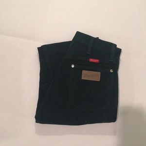 Vintage forest green wrangler straight leg